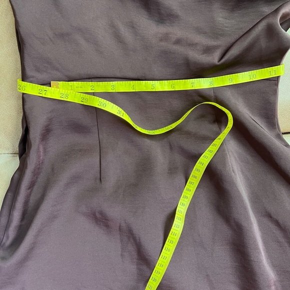 NWOT Reiss size 2 Julietta Pleat detailed midi dress chocolate - Picture 5 of 6